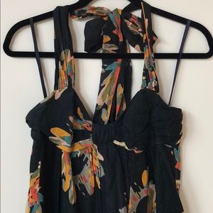 French connection abstract floral print dress